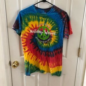 Holiday World Splashin Safari T shirt Tie Dye Size Small